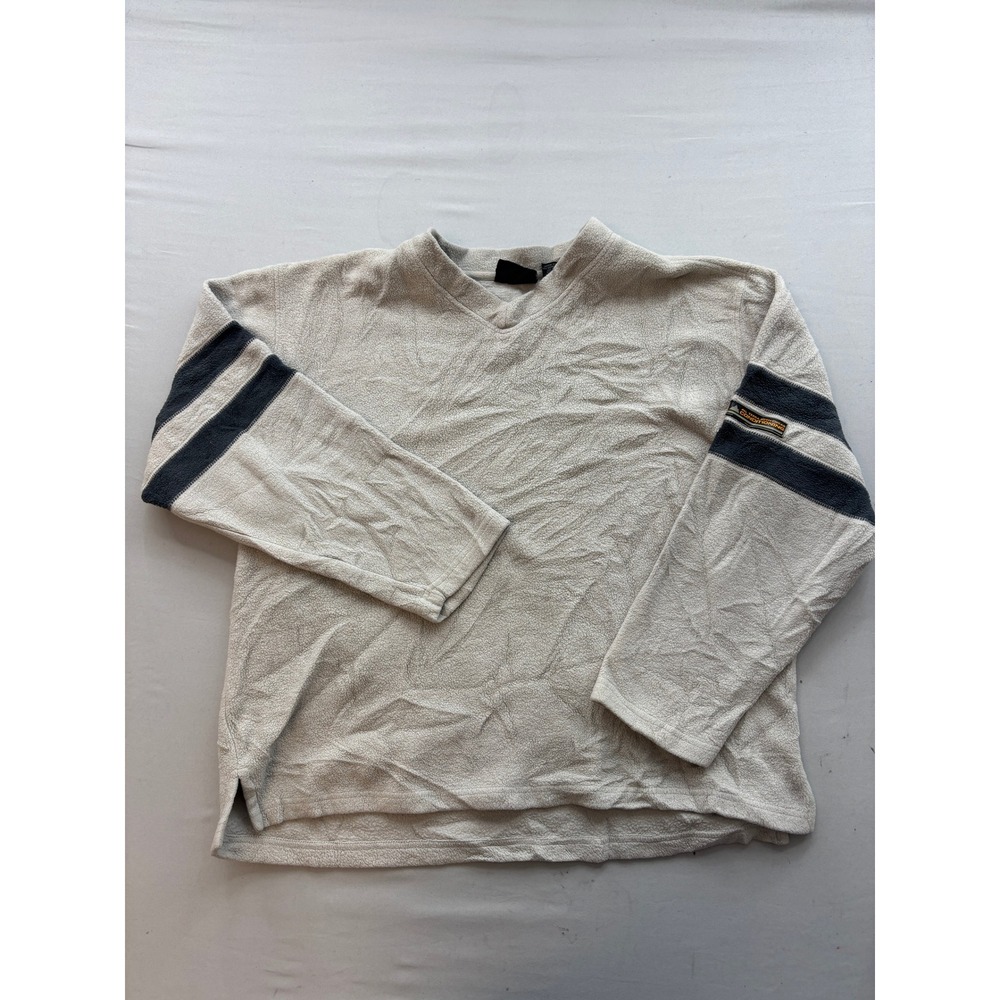 Vintage OP Ocean Pacific All Terra Activewear Fleece Pullover V-Neck Mens Medium